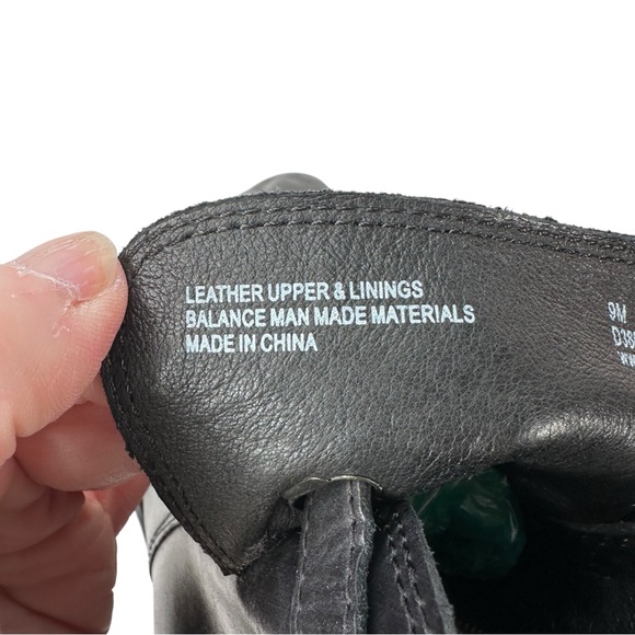 Born Jem Black Side Zip Leather Ankle Boots 9M Leathercore - Picture 14 of 14